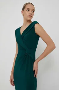 Šaty Lauren Ralph Lauren zelená farba, maxi, áčkový strih