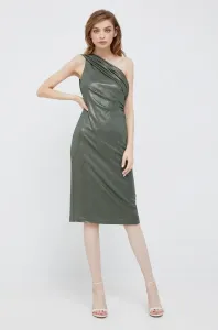 Šaty Lauren Ralph Lauren zelená farba, mini, priliehavá #6259542