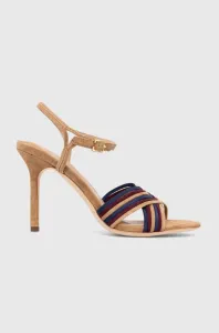 Semišové sandále Lauren Ralph Lauren Madelaine béžová farba, 802912329003 #8745740