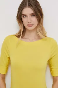Tričko Lauren Ralph Lauren dámsky,žltá farba,200654963