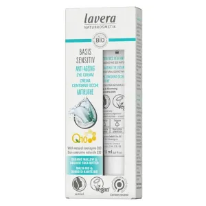 Lavera Basis Sensitiv Q10 očný krém proti opuchom a vráskam s koenzýmom Q10 15 ml