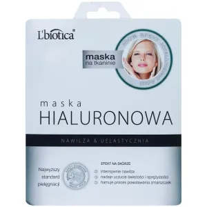 L’biotica Masks Hyaluronic Acid plátenná maska s hydratačným a vyhladzujúcim účinkom 23 ml #872035