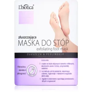 L’biotica Masks exfoliačné ponožky pre zjemnenie a hydratáciu pokožky nôh ks