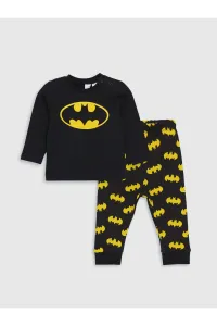 LC Waikiki Crew Neck Long Sleeve Batman Printed Baby Boy Pajamas Set