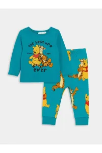 LC Waikiki Crew Neck Long Sleeve Winnie the Pooh Printed Baby Boy Pajama Set #8526122