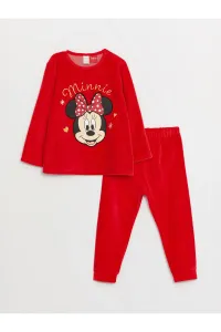 LC Waikiki Crew Neck Minnie Mouse Printed Baby Girl Pajamas Set #8579316