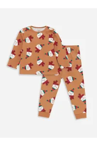 LC Waikiki Crew Neck Printed Baby Boy Pajamas Set
