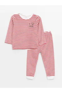 LC Waikiki Crew Neck Striped Baby Boy Pajamas Set