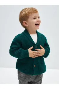 LC Waikiki Shawl Collar Basic Baby Boy Knitwear Cardigan