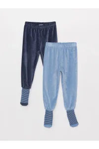LC Waikiki Elastic Waist Velvet Baby Boy Socks Trousers, 2-Piece #8994788