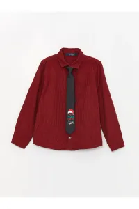 LC Waikiki Boy's Christmas Themed Long Sleeve Shirt & Tie #8598522