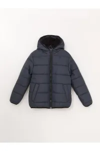 LC Waikiki Basic Boys' Down Jacket with a Hooded