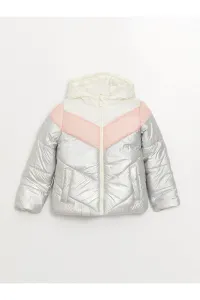 LC Waikiki Girls Color Block Hooded Inflatable Coat