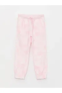 LC Waikiki Girl's Jogger Sweatpants with Tie-Dye Patterned Elastic Waist