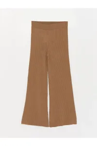 LC Waikiki Dámske rovné široké nohavice na úplet s elastickým pásom