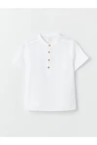 LC Waikiki Basic Collar Short Sleeved Basic Baby Boy Shirt