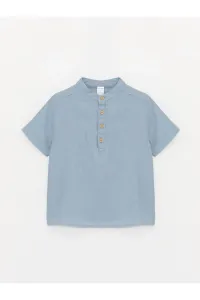 LC Waikiki Big Collar Short Sleeve Basic Baby Boy Shirt #8973901