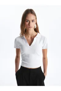 LC Waikiki Women's Polo Neck Straight Short Sleeve T-Shirt #9582093