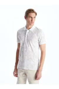 LC Waikiki Men's Polo Neck Short Sleeve Patterned T-Shirt