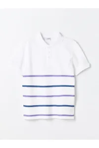 LC Waikiki Boy Polo Neck Striped Short Sleeve T-Shirt #8883633
