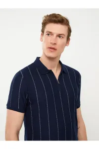 LC Waikiki Polo Neck Short Sleeved Striped Men's T-Shirt