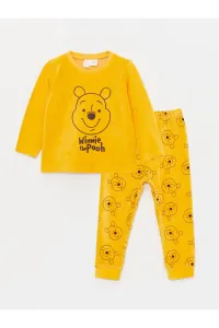 LC Waikiki Crew Neck Long Sleeve Winnie the Pooh Printed Baby Boy Pajama Set