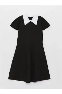 LC Waikiki Shirt Collar Basic Short Sleeve Girls' Dress #8890514