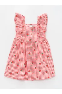 LC Waikiki Strappy Square Collar Printed Baby Girl Dress