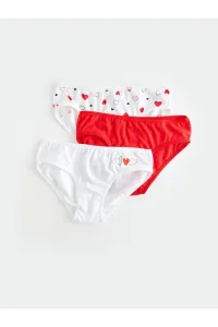 LC Waikiki Girls' Printed Panties 3-Pack
