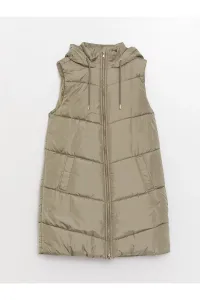LC Waikiki Women's Straight Inflatable Vest with a Hooded