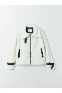 LC Waikiki Women's Jacket Collar Plain Plush Coat #8904960