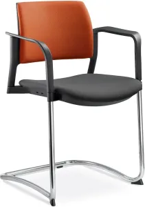 LD SEATING konferenčná stolička DREAM+ 104BL-Z-N4,BR, kostra chrom