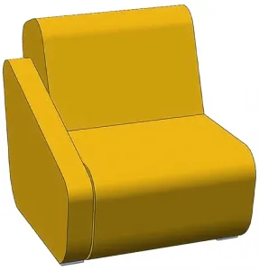 LD SEATING designové kreslo Open Port, OP-KR,BR, modulární