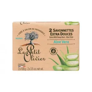 Le Petit Olivier Aloe Vera Extra Mild Soap 200 g tuhé mydlo pre ženy