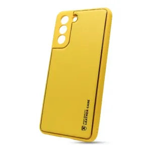 Puzdro Leather TPU Samsung Galaxy S21 G991 - žlté