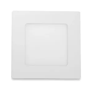 LED Solution Biely vstavaný LED panel hranatý 120 x 120mm 6W stmievateľný Farba svetla: Teplá biela 191071_10289