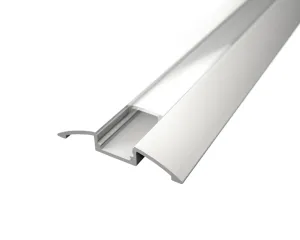 LED Solution Nástenný profil pre LED pásiky N4 biely Vyberte variantu a dĺžku: Profil + Nacvakávacie priehľadný difúzor 1m