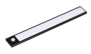 LED Solution Čierne nábytkové LED svietidlo 60cm 2,5W s pohybovým čidlom 2967