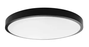 LED Solution Čierne prisadené LED svietidlo guľaté 36W IP44 76401