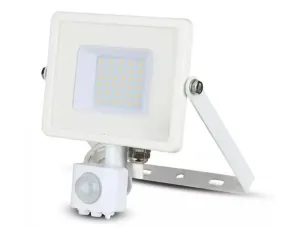 LED Solution Biely LED reflektor 30W s pohybovým snímačom Premium Farba svetla: Denná biela 458