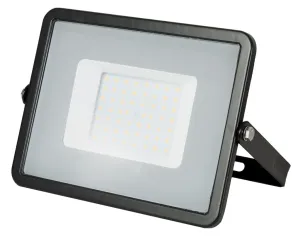 LED Solution Čierny LED reflektor 50W Premium Farba svetla: Teplá biela 406