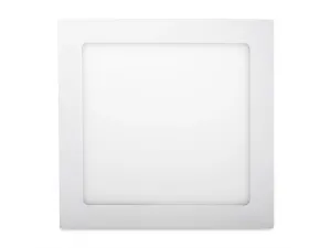 LED Solution Biely vstavaný LED panel hranatý 225x225mm 18W Premium Farba svetla: Teplá biela 715