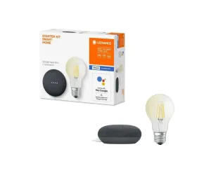 Ledvance Ledvance - Inteligentný reproduktor Google Nest Mini + LED Žiarovka SMART+ E27 #3891378