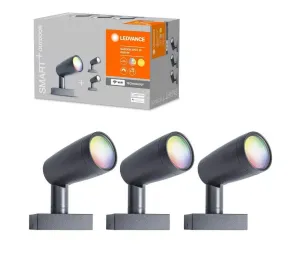 Ledvance Ledvance - SADA 3x LED RGBW Vonkajšia lampa SMART+ SPOT 3xLED/4,5W/230V IP65Wi-Fi