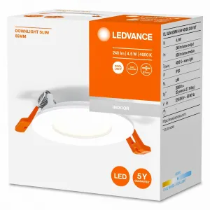 LEDVANCE Recess Slim LED vstavané svietidlo Ø8,5cm 4000K