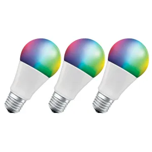 LEDVANCE SMART+ WIFI CL A RGBW 75 YES 9,5W/ E27, MENITELNE FARBY, STMIEVATELNA #1241857