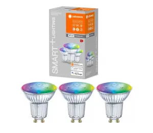 Ledvance SADA 3x LED RGBW Stmievateľná žiarovka SMART+ GU10/4,9W/230V 2700K-6500K - Ledvance