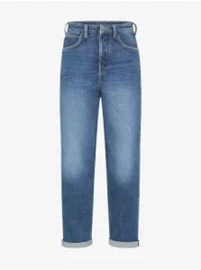 Blue Women's Shortened Straight Fit Jeans Lee Carol - Women