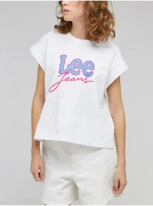 White Women's T-Shirt Lee - Women #5497377