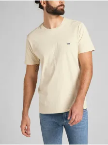Cream Men's Basic T-Shirt Lee Beige - Men